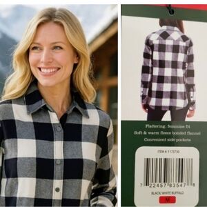 ORVIS Buffalo check barn jacket. Fleece lined. Size M, New with Tags